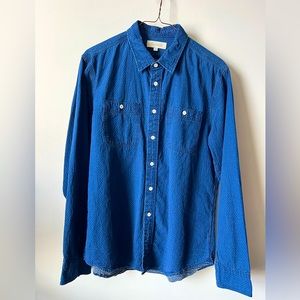 Madewell Mens Cotton Pindot Shirt